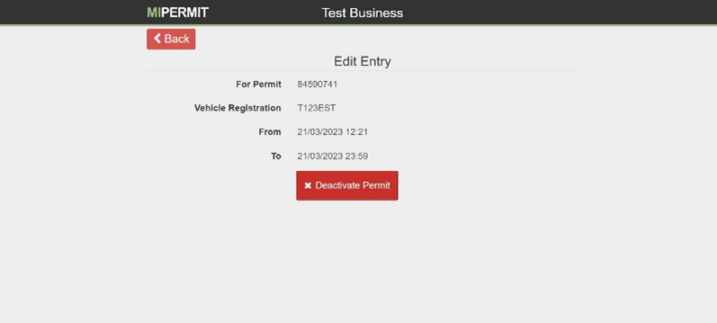 Image showing managing a permit or booking